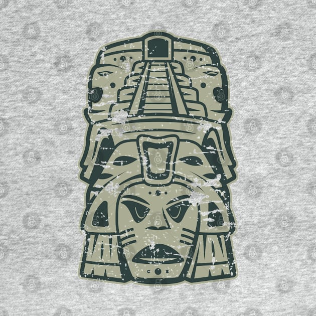 Aztec mask face #2 by GreekTavern